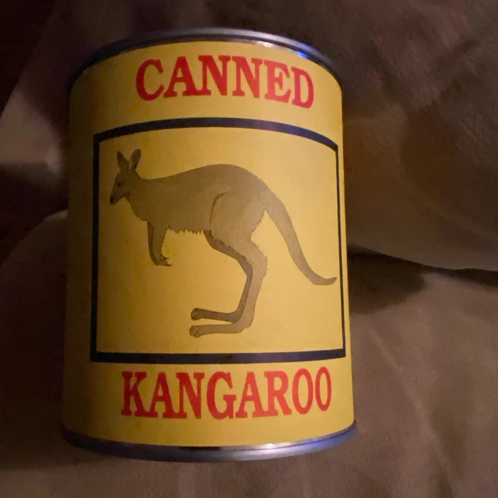 Vintage Kangaroo Stuffed Animal in a Can | Sealed Plush Surprise Toy